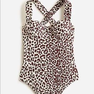 J.Crew Leopard Swimsuit